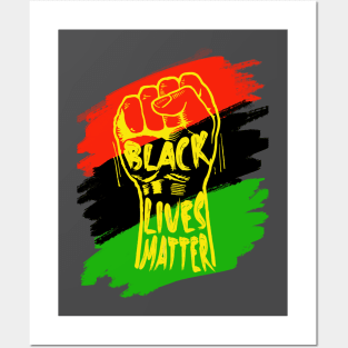 Black lives matter Juneteenth celebration fist Posters and Art